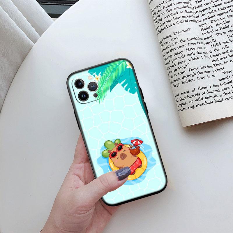 Мультяшная Капибара Новый Высококачественный Чехол для Телефона для Redmi Note 13 14 Pro+ Plus A3 13X 13C 14S 14C