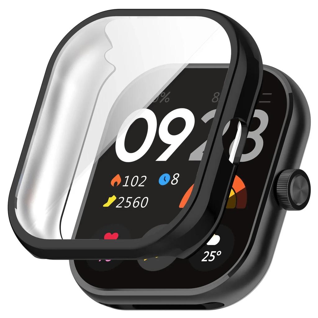 Защитный чехол для Xiaomi Redmi Watch 4, мягкий ТПУ протектор экрана, полный защитный корпус-бампер с покрытием для Redmi Watch 4, аксессуары