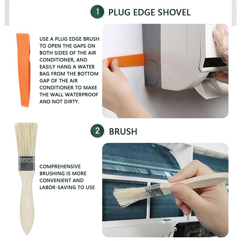 Leak Proof Air Conditioner Cleaning Kit Complete Full Set for Effective Indoor AC Unit Cleaning at Home or Office