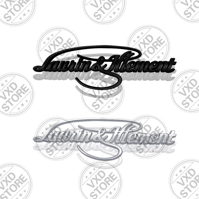 AAAIY1 For L&K Laurin & Klement Kodiaq Octavia Superb Scala Karoq skoda Car 3D Metal Badge Decals Sticker Car Rear Trunk Emblem