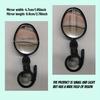 Bike Mirror 360 Degree Adjustable Rotatable Handlebar Mirror Wide Bycicle Accessories Cycling Rear View MirrorBike Mirror 360 De