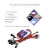 12 LED Lighting System Kit Steering Brake Smart Simulation Flash Lights for 1/10 Scale Models RC