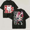 303. Washed Tee Dandadan Momo Ayase Washed T-shirt Anime Lover Harajuku Unisex Oversized Vintage Loose Streetwear Classic High Quality Soft Tee Oversi