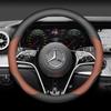Leather Car Steering Wheel Cover for Mercedes-Benz S GLE GLE GLC E GLA 250e 300e 500e 600e 350e 450e 400e eSprinter Accessory BH1