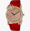 Adee Kaye Royale Collection Crystal Accents Rose Gold Austrian Stone Dial Quartz AK2000-LRG Women's Watch