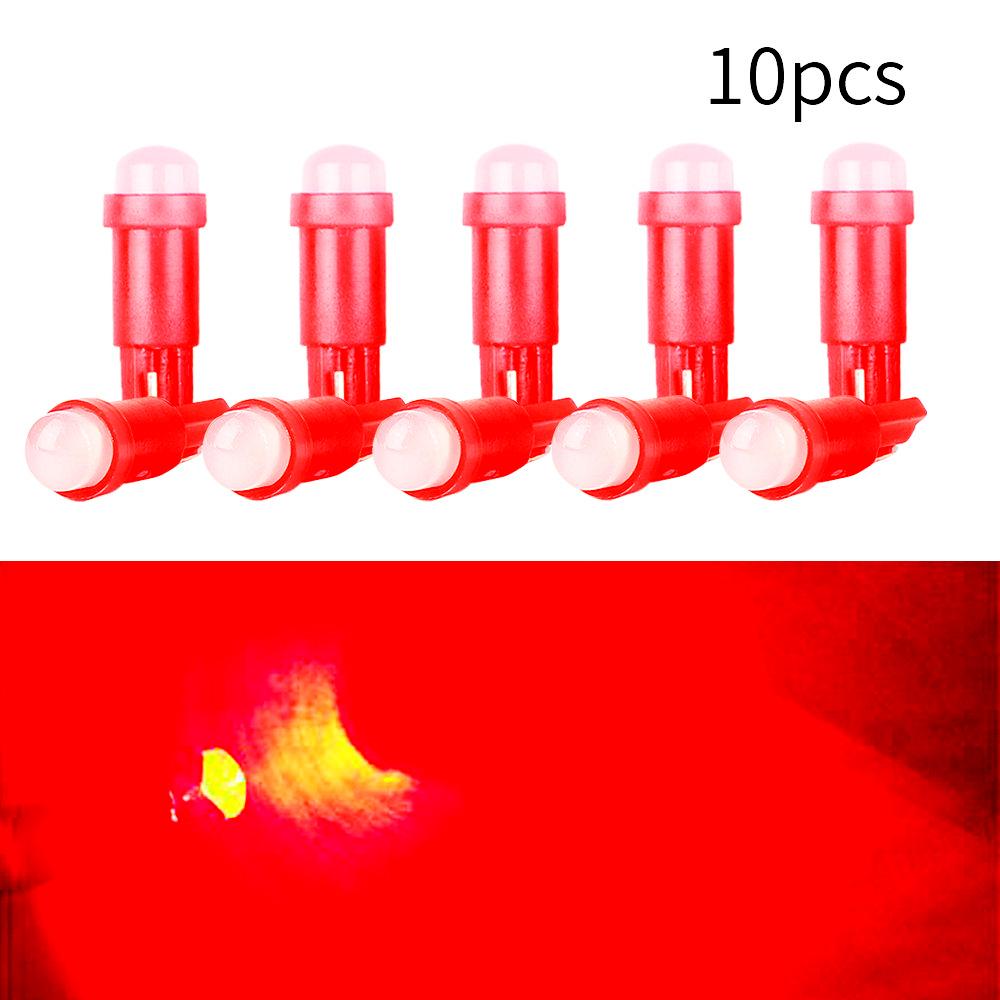 10Pcs T5 C0B Car Dashboard Indicator Light W1.2W W3W LED 1SMD Read Light Instrument Lamp Bulb 4014 LED Super Bright Signal Lamp