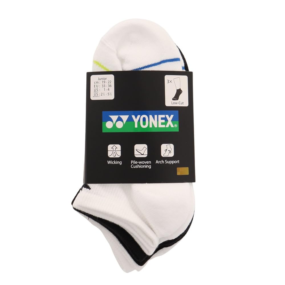 YONEX Теннисная одежда Yonex Юниорские кроссовки в носках Лимитированная серия 19179JY 2022FW Ассорти «Набор из 3 пар» (3 пары) Предзаказ 080