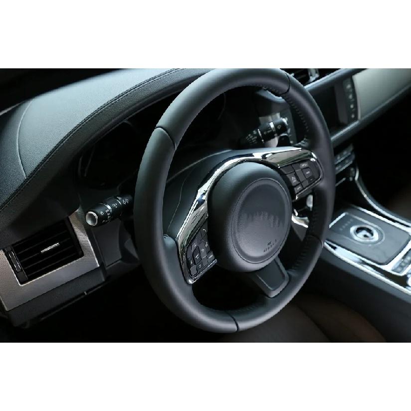 Car Steering Wheel Decorative Frame Trim For Jaguar XF XFL F-Pace F-TYPE 2016-2018 Car Accessories