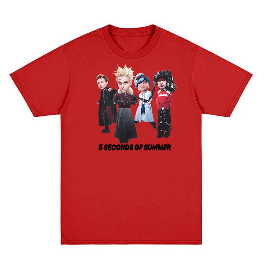 Альбом 5 Seconds of Summer NOT OKT Футболка 5SOS Гранж группа Рукав 100%Хлопок Летняя футболка Круглый вырез Одежда Высокое качество Топы