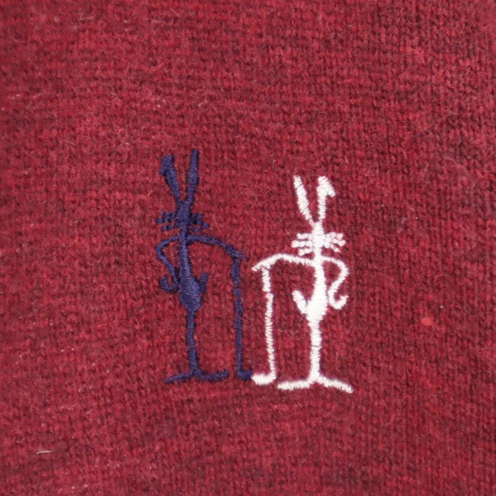 PEARLY GATES made in Italy golf Long sleeve V neck sweater 2 GOLF Knit Women Used