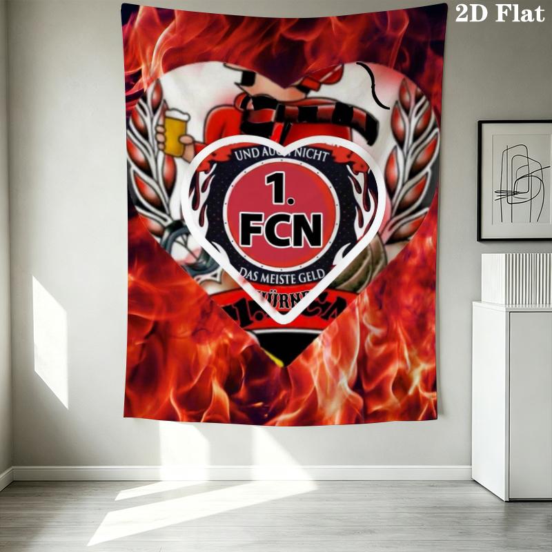 1 FC Nürnberg Wall Tapestry Aesthetic Wall Hanging Printed Fabric Blanket Decorative Tapestries for Bedroom Living Room Home Decor