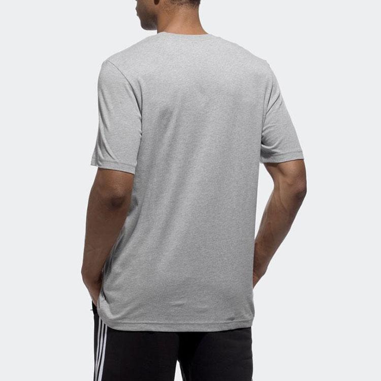 adidas Футболка Originals Adicolor Essentials Solid Casual с круглым вырезом и коротким рукавом, мужские топы, серая GN3414