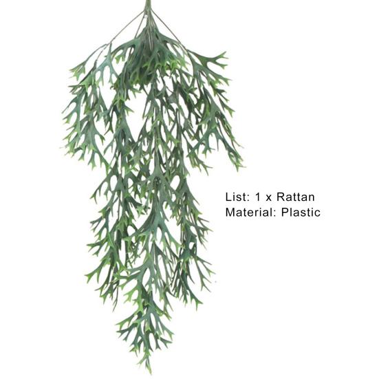 Ложный ротанг, настенный для свадьбы, долговечный, имитация папоротника, оленьего рога, зеленое растение, красивое украшение для дома, не выцветает