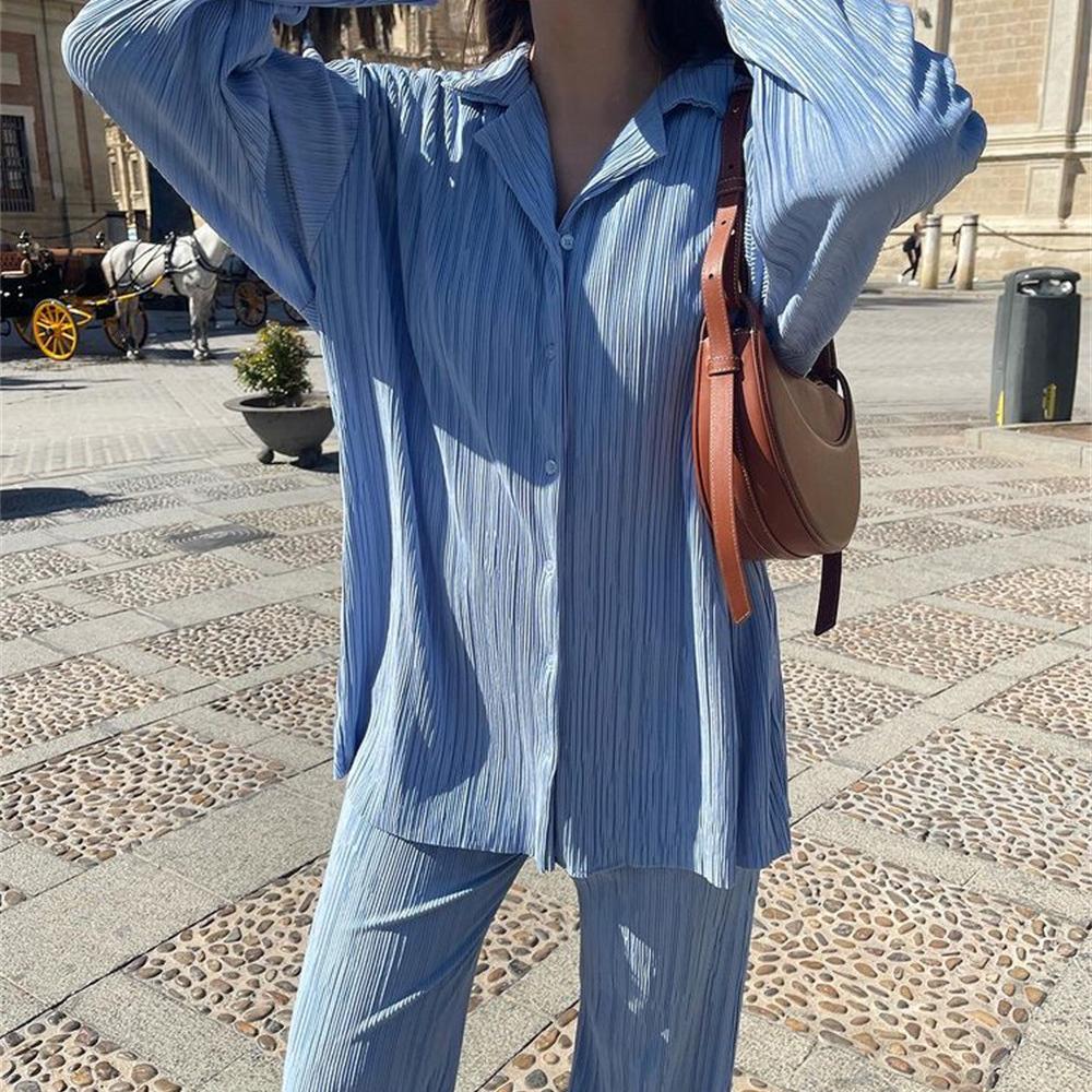 New Autumn and Winter Loose Leisure Suit Design Fashion 2 Two Pieces Sets Women Suits