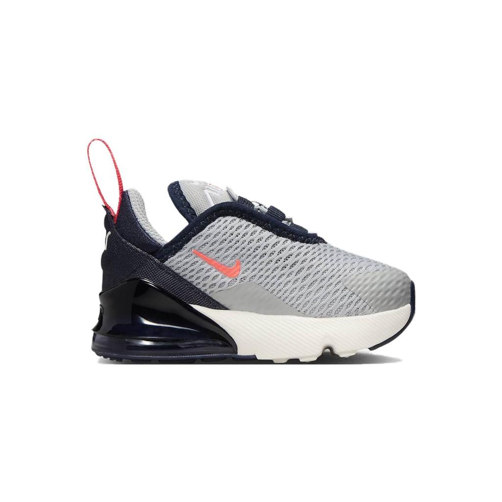 Nike Air Max 270 TD Светло-дымчато-серый Ярко-пурпурный Детские кроссовки Темно-обсидиановый Фантом DD1646-028