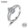 Женское кольцо Lindon с цирконом, ювелирное изделие в подарок