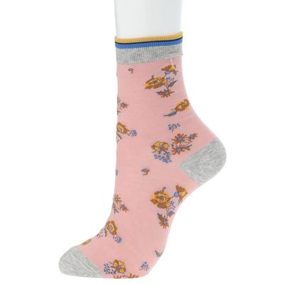 PAUL JOE ACCESSOIRES Crew Folk and Flowers 2SC1492 и Носки, Узор, Розовый,