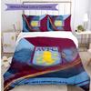 Aston Villa Football Printed 3PCS Bedding Set Breathable Duvet Cover with Pillowcases Decorative Bed Linen for Bedroom Home