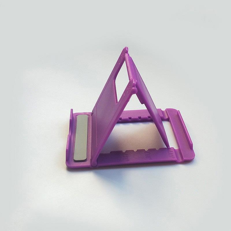 Folding Mobile Phone Holder Mini Adjustable Creative Portable Universal Folding Plastic Phone Holder Tablet Computer Stand For
