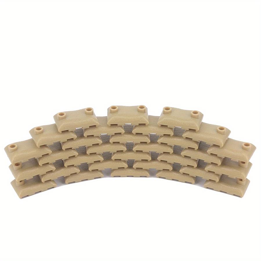 60 шт. MOC, военные мешки с песком, строительные блоки, совместимые с солдатами WW2, оружие, кирпичи, сделай сам, армейские детали сцены, игрушки для мальчиков, подарок