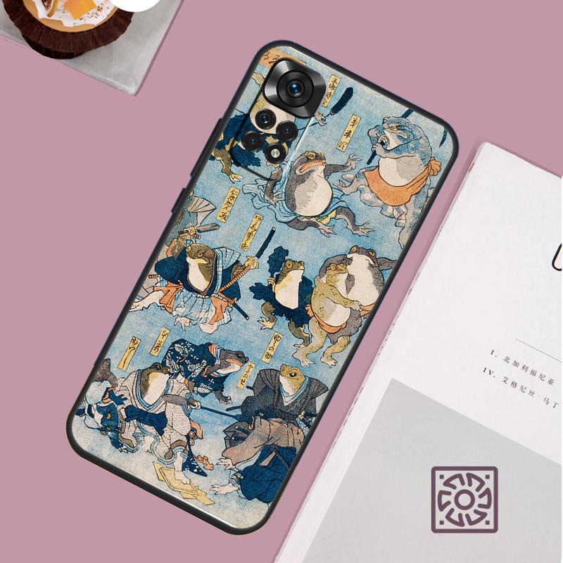 Винтажный ретро чехол с лягушками и грибами для Xiaomi Redmi Note 14 Pro 13 12 11 10 15 Pro Plus Redmi 15C 15 14C 13C 10C 12C