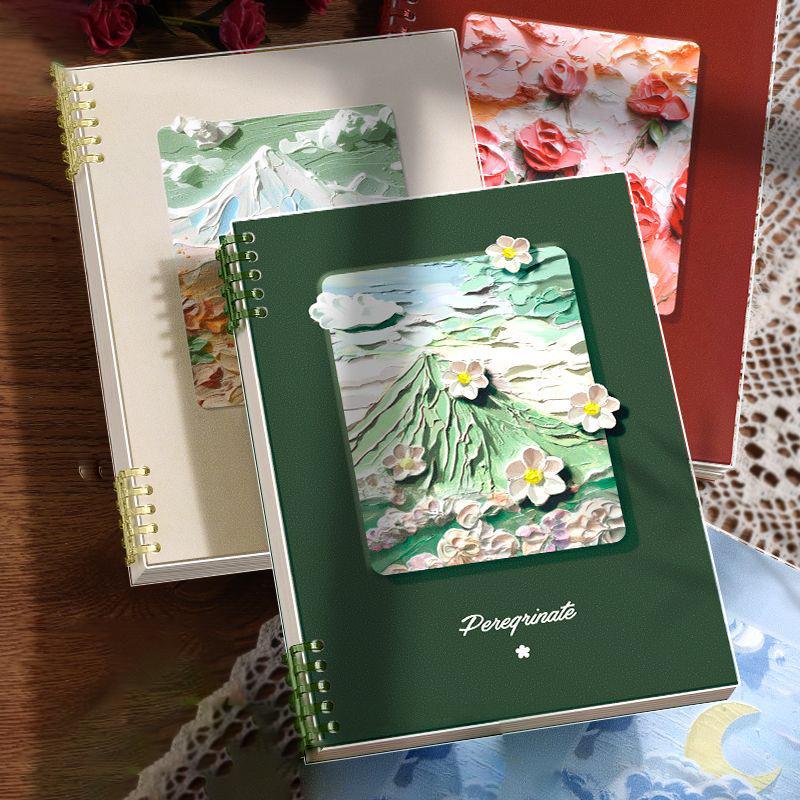 Творческий блокнот с обложкой из масляной краски, сменный блок, блокнот с отрывными листами, формат A4/A5/B5, папка-планировщик, офисная книга для заметок