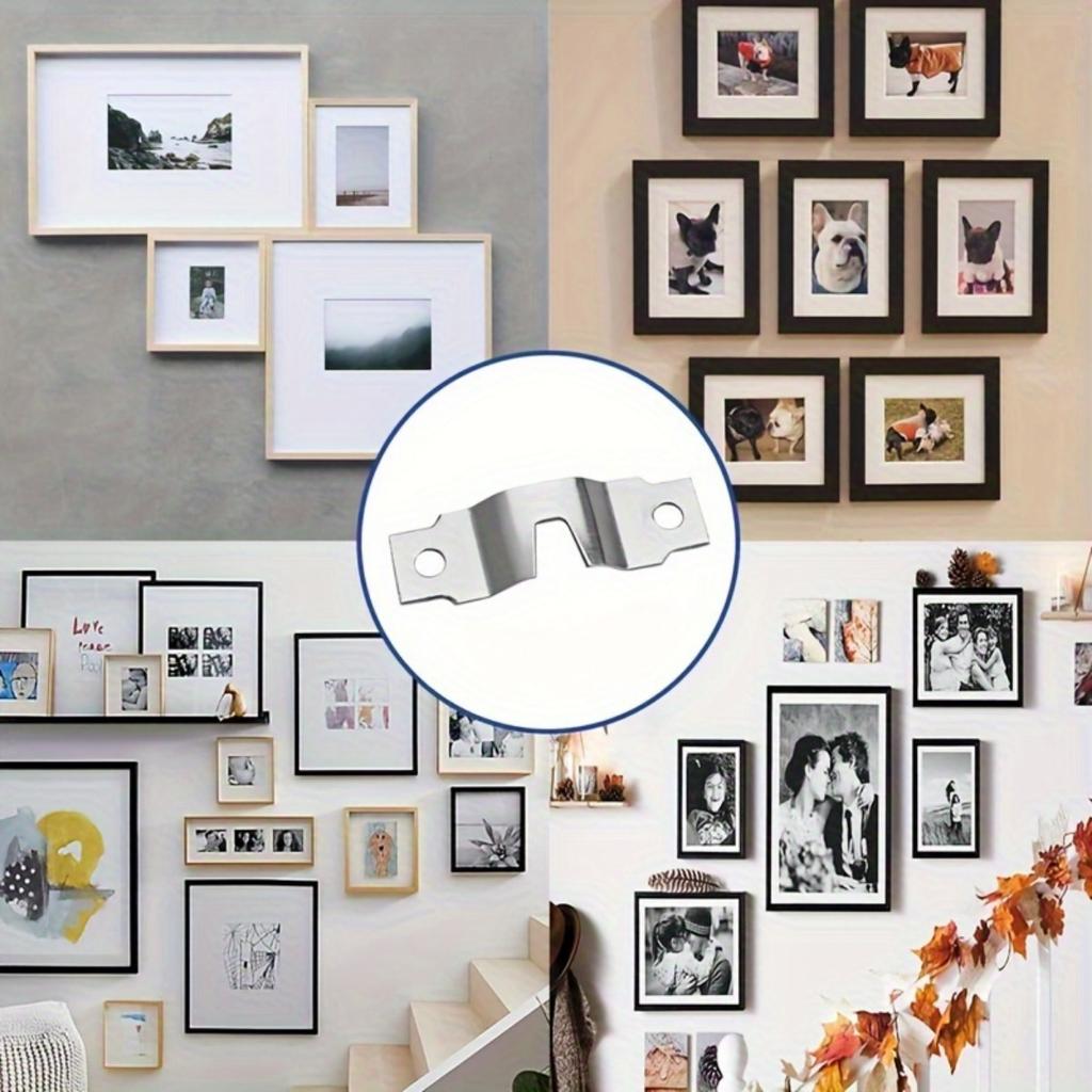 Набор из 100 крючков для картин, зубчатые крючки, решение для подвешивания картин, крючки для картин в рамах, художественные работы