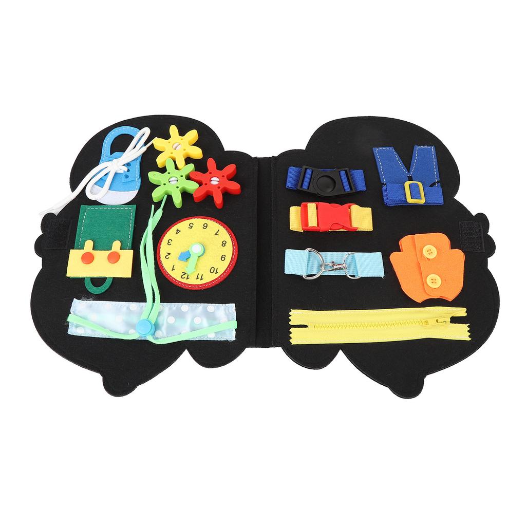 Foldable Felt Board Educational Life and Learning Skills Soft Sensory Felt Learning Board for Kids T