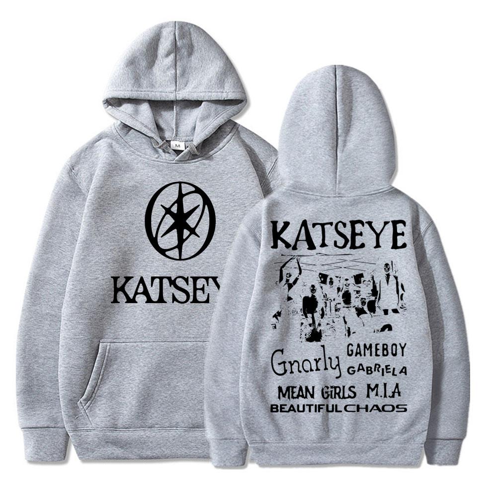 Женская Kpop Katseye Красивый Хаос Альбом Графическая Толстовка Мода Харадзюку Спортивная Одежда Женский Корейский Оверсайз Флисовый Спортивный Костюм