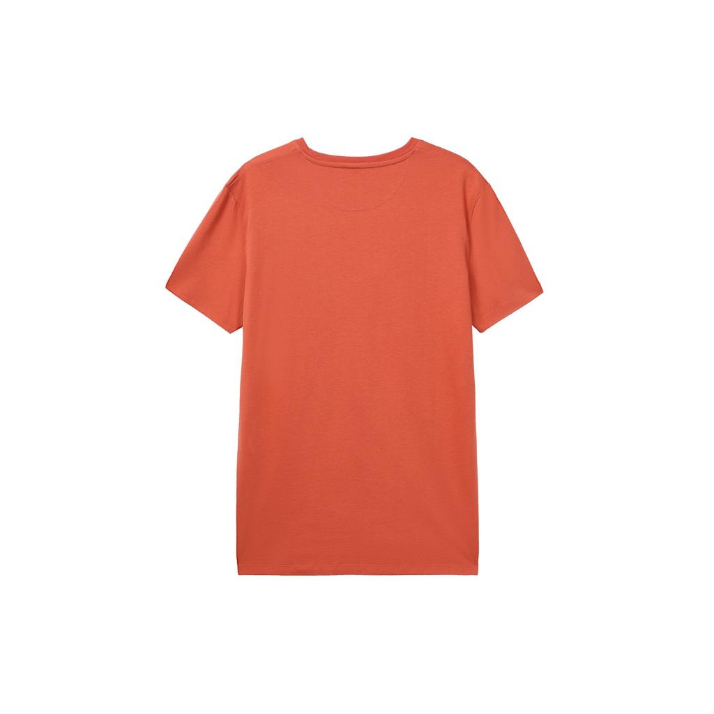 Timberland Round Neck Embroidered Slim Fit Short Sleeve T-Shirt Men Tops Orange A2EKJ-EG6