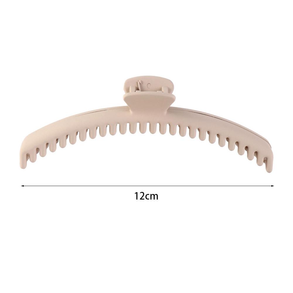 Large Matte Claw Clip Solid Color Geometric hair claw Fashion Thin Shark Clip Girls
