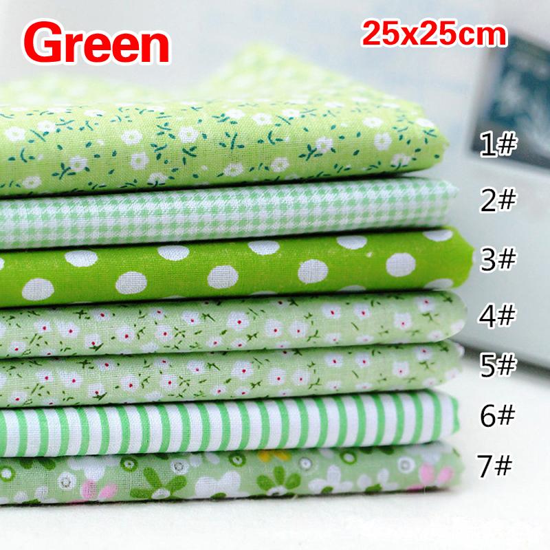 9 цветов ручная работа лоскутное хлопчатобумажная ткань скрапбук набор пэчворк поделки шитье (Размер:25x25cm)