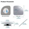 1 pair Silver Wide Angle Convex Car Auto Rear Side View Blind Spot Mirror Sector