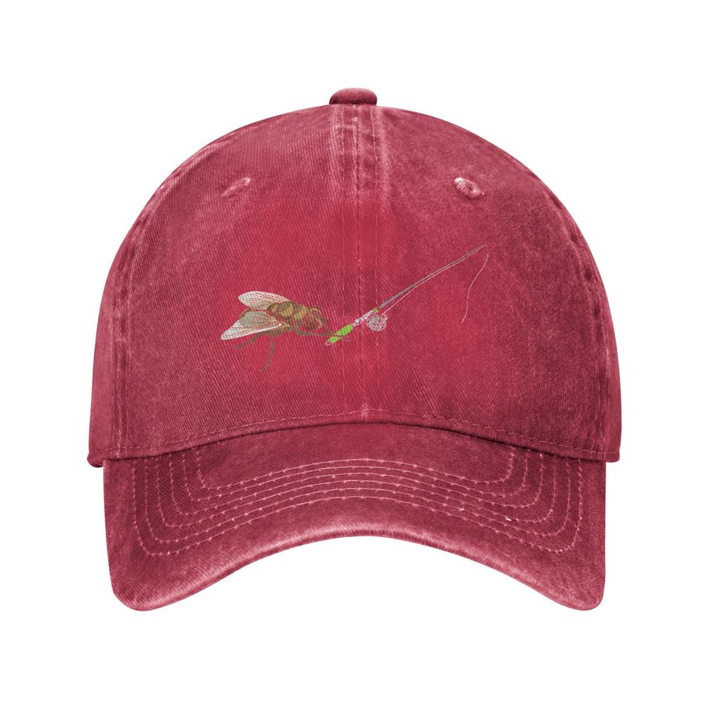 Fly Fishing FisherUnisex Pun Funny Joke Baseball Cap Classic Distressed Denim Sport Snapback Hat Unisex Outdoor Summer Soft Hats