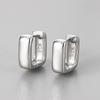 925 Sterling Silver Earrings For Women Trendy Gold Color Geometric Earring Jewelry Prevent Allergy Party Accessories Gift