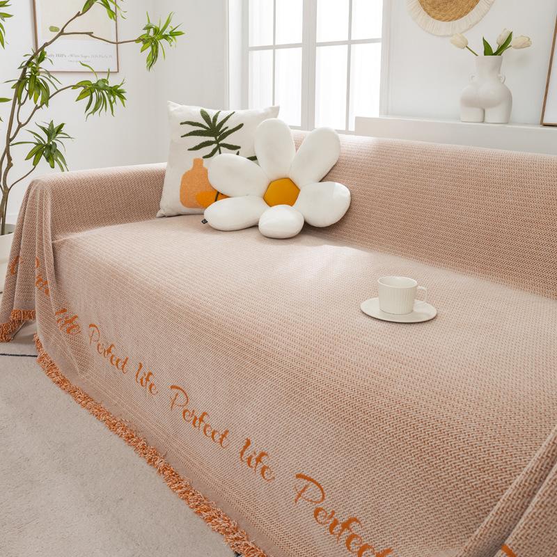 Chenille Sofa Cover Cloth Four Seasons Universal Nordic Simple Cover Blanket Ins Style Sofa Towel Universal All-Inclusive Cover Mat