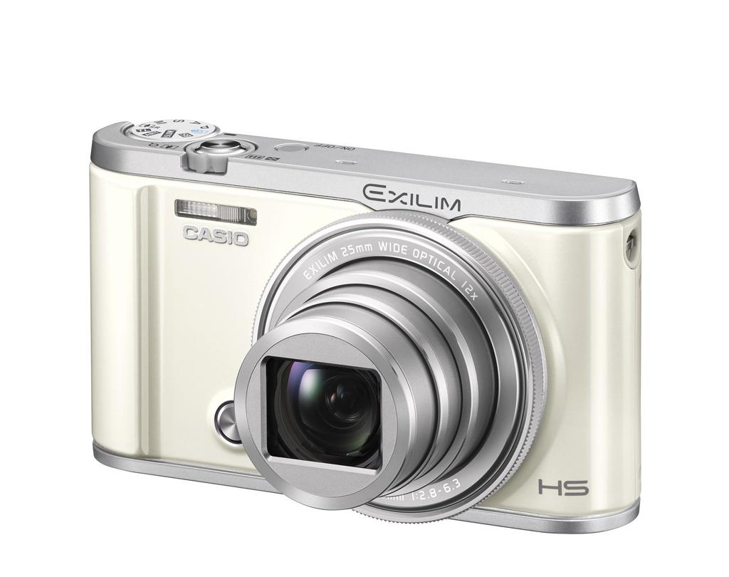 Casio Цифровая камера EXILIM Легкие селфи и групповые снимки с автоматической передачей на смартфон EX-ZR3200WE