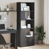 VidaXL Black Bookcase 70x36x189 Cm Engineered Wood, Shelf, Bookshelf, Book Support, Storage Furniture, 3295318