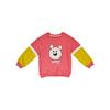 Toothpick Pill and Friends Girls' Autumn Sweatshirt Cartoon Cute Print Pullover Kids Patchwork Top