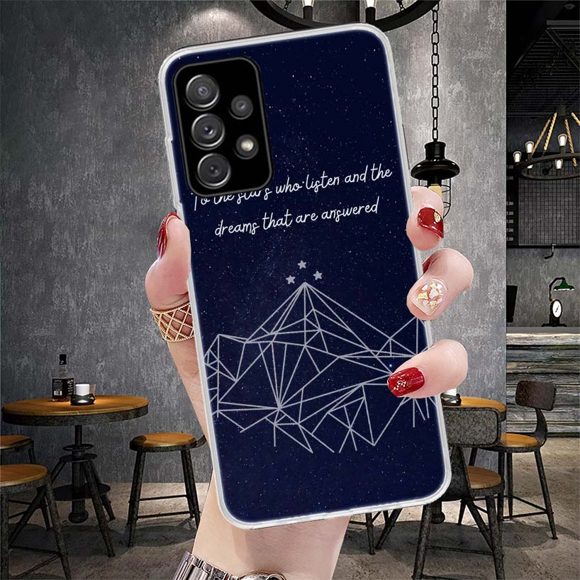 Двор Тумана и Ярости Сара Дж. Маас Мягкий Чехол для Телефона Для Samsung Galaxy S22 S23 S24 S25 Edge S26 Ultra S20 FE S21 Plus + Fundas Coq