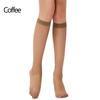 1/2/3/5/6Pairs Black/Flesh/Grey/Coffee Color Calf Socks,Semi Sheer All-match Knee High Socks,Women's Stockings & Hosiery