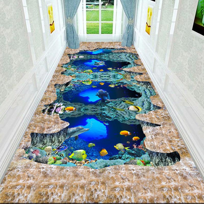 3D ковры для коридора, гостиной, украшения дома, вестибюля отеля, длинного ковра, лестницы, коврика для входной двери