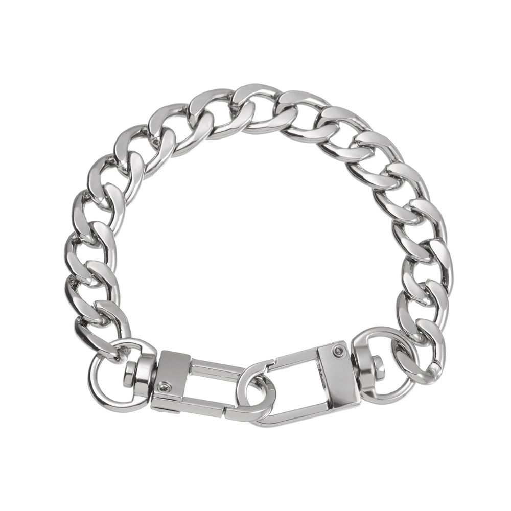 Aluminum Replacement Purse Chain Metal Flat Chain Extender with Metal Buckle Shoulder Bag Straps