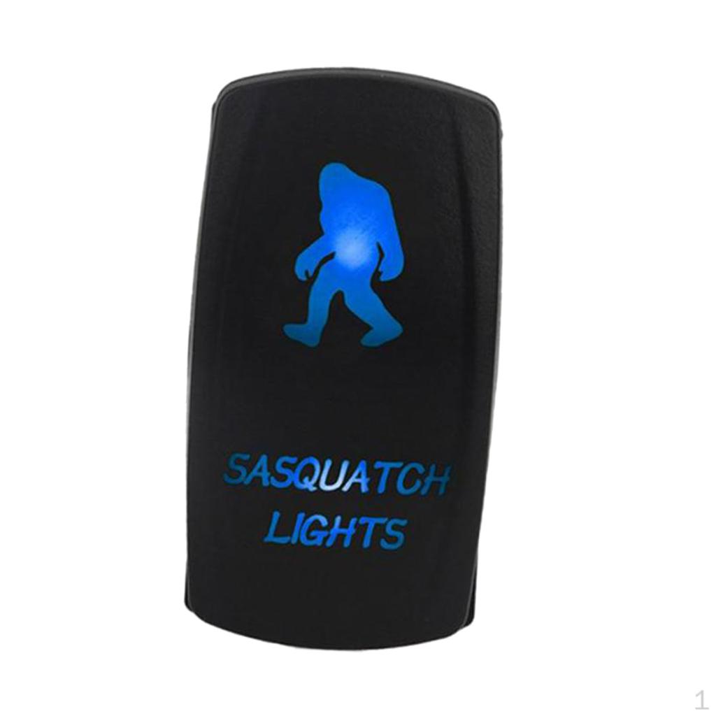 Черный тумблер Sasquatch 12V/24V 5-контактный для лодки RV