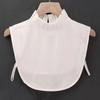 Fake Collar Women'S Versatile Inner Summer Cute Pleated Collar White Cotton Stand-Up Collar, Chiffon Sweater Collar