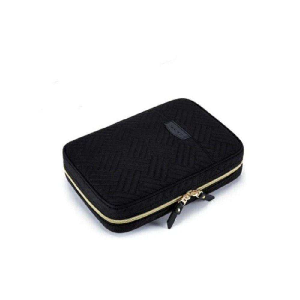 Solid Color Jewellery Storage Bag with  Zipper Storage Case New Jewellery Box  Travel