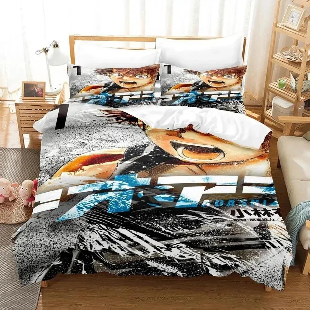 Новый 3D-печатный комплект постельного белья с изображением аниме Ao Ashi AOASHI, пододеяльник, постельный комплект, пододеяльник, наволочка, одеяло размера king-size для мальчиков и взрослых