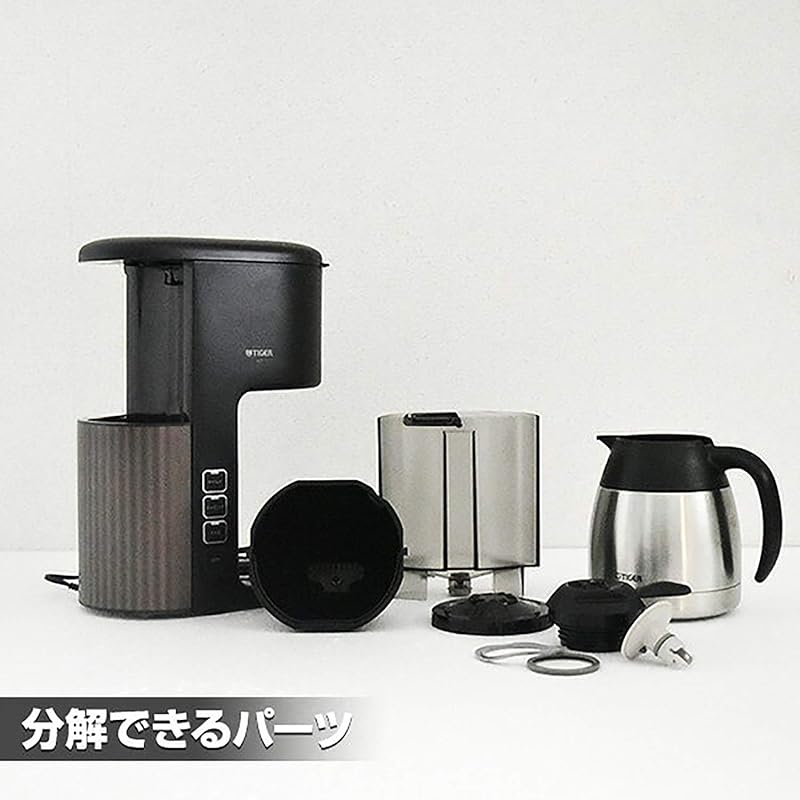 Термос Тигр (ТИГР) Кофеварка На 8 чашек вакуумный нержавеющий сервер С функцией приготовления льда кофе черный ACE-S080KQ