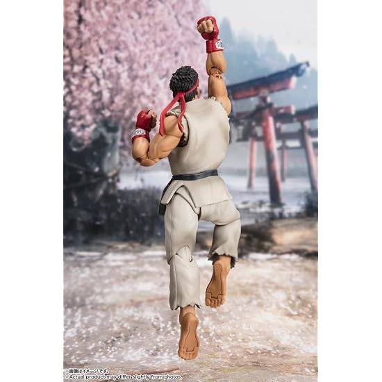 TAMASHII NATIONS SHFiguarts Street Fighter Ryu -Наряд 2- Приблизительно. 150 мм ПВХ и АБС Окрашенное Action F
