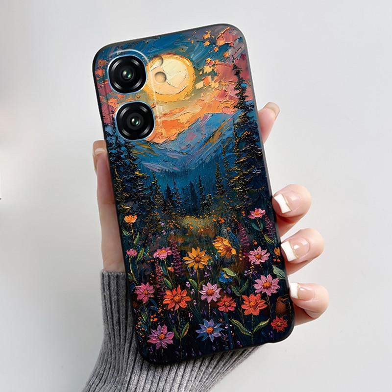 Чехол для Oukitel C58 Чехол-крышка для Oukitel C58 Pro Роскошный Милый Любовь Кролик Забавный Рисунок Черный ТПУ Мягкий Силикон Защитный Чехол для Телефона